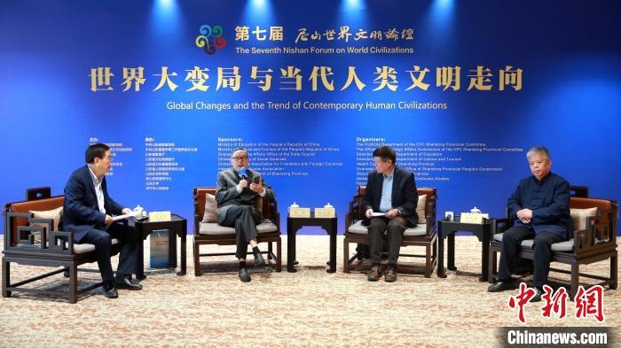 9月27日，第七屆尼山世界文明論壇首場高端對話舉行?！×籂?攝