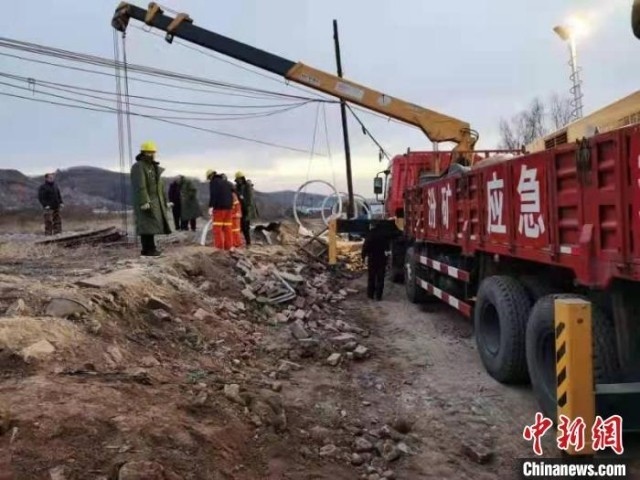 救援現(xiàn)場(chǎng)。 現(xiàn)場(chǎng)工作人員 供圖