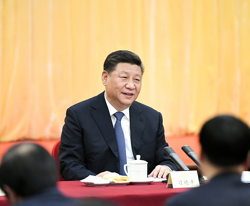 2019年3月4日下午，習近平總書記看望參加全國政協(xié)十三屆二次會議的文化藝術(shù)界、社會科學界委員，并參加聯(lián)組會，聽取意見和建議。