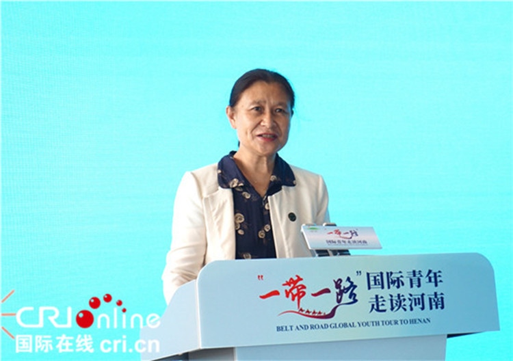 中國(guó)人民對(duì)外友好協(xié)會(huì)二級(jí)巡視員李冬梅致辭。賈親親 攝