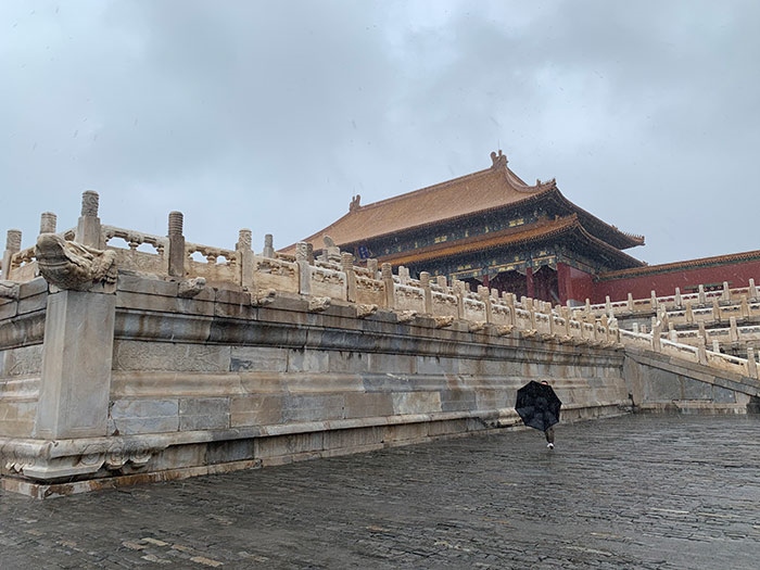 雨中故宮。人民網(wǎng)記者劉微 攝