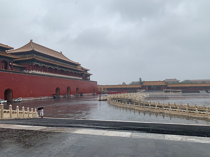 雨中故宮。人民網(wǎng)記者劉微 攝