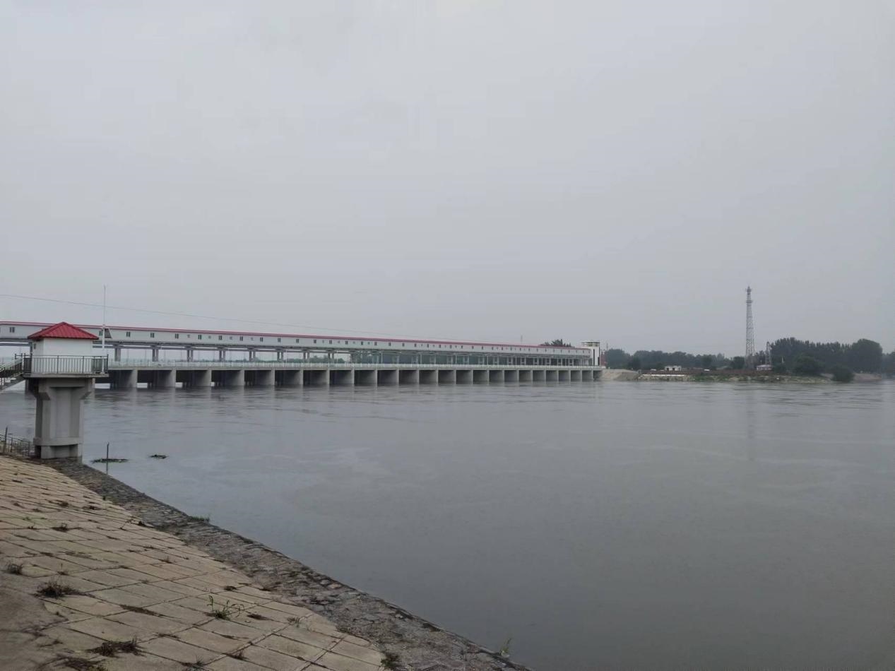 獨流減河進(jìn)洪閘。受訪者供圖