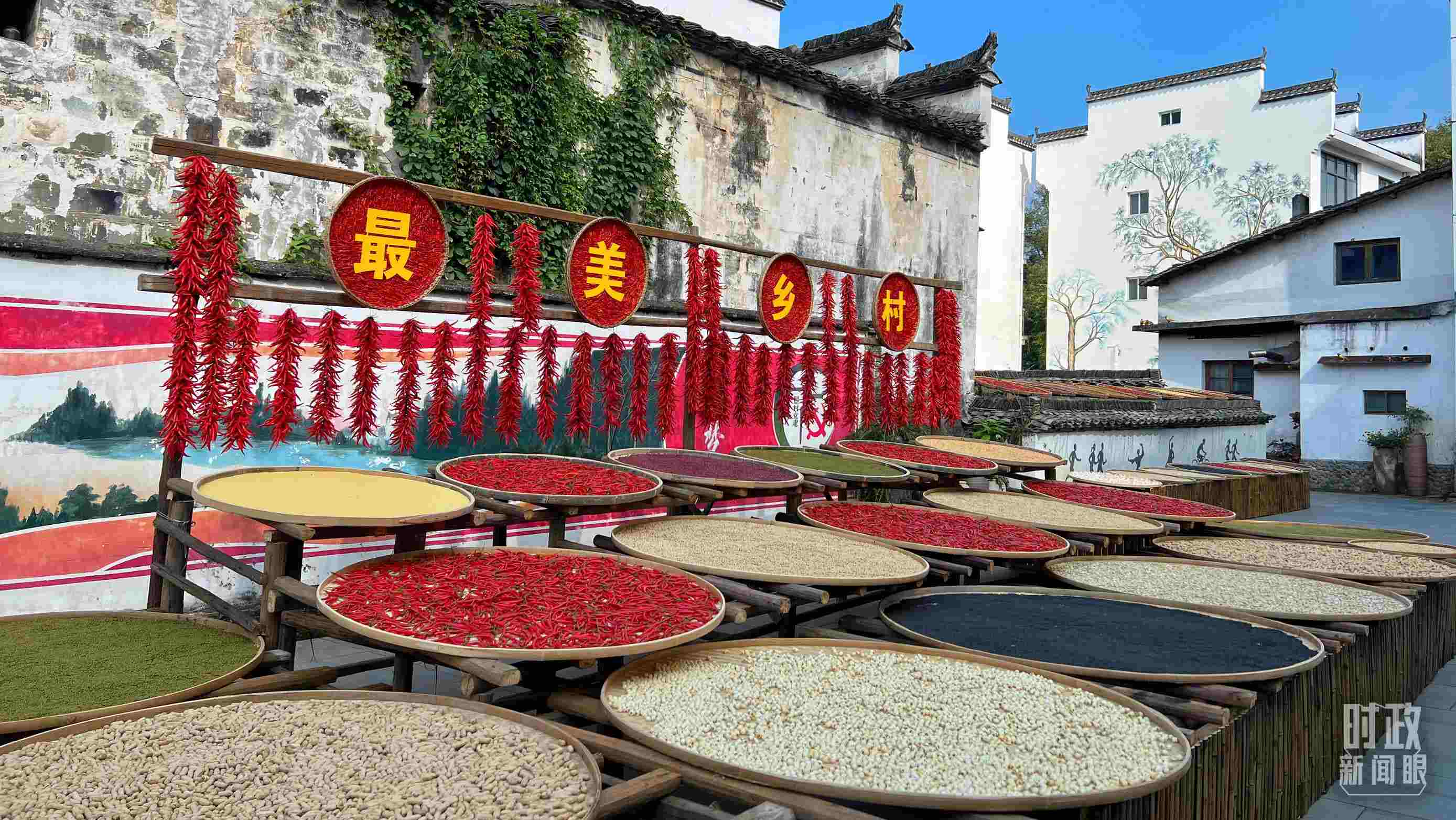 △婺源縣秋口鎮(zhèn)王村石門自然村。（總臺央視記者程鋮拍攝）