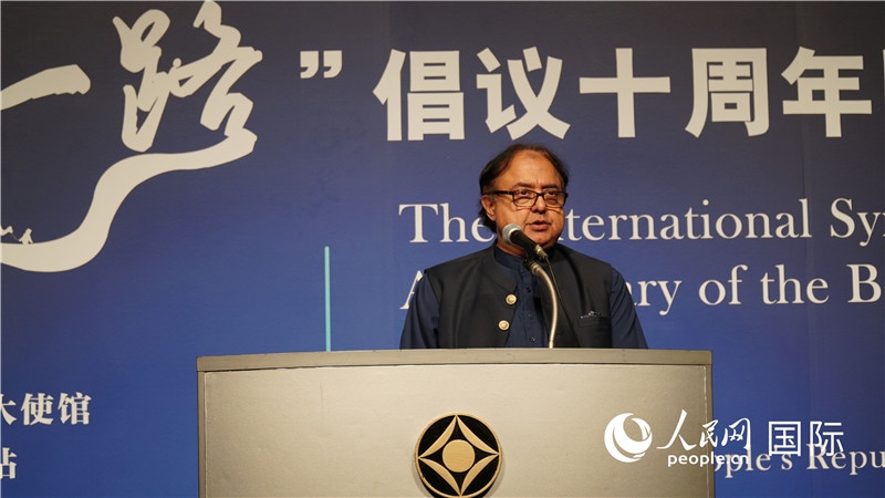 巴基斯坦駐日大使塔拉爾發(fā)言。人民網(wǎng) 蔣曉辰攝