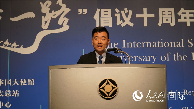 泰中“一帶一路”研究中心主任威倫發(fā)言。人民網(wǎng) 蔣曉辰攝