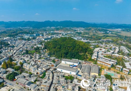 航拍舊州古鎮(zhèn)。人民網(wǎng) 陽茜攝