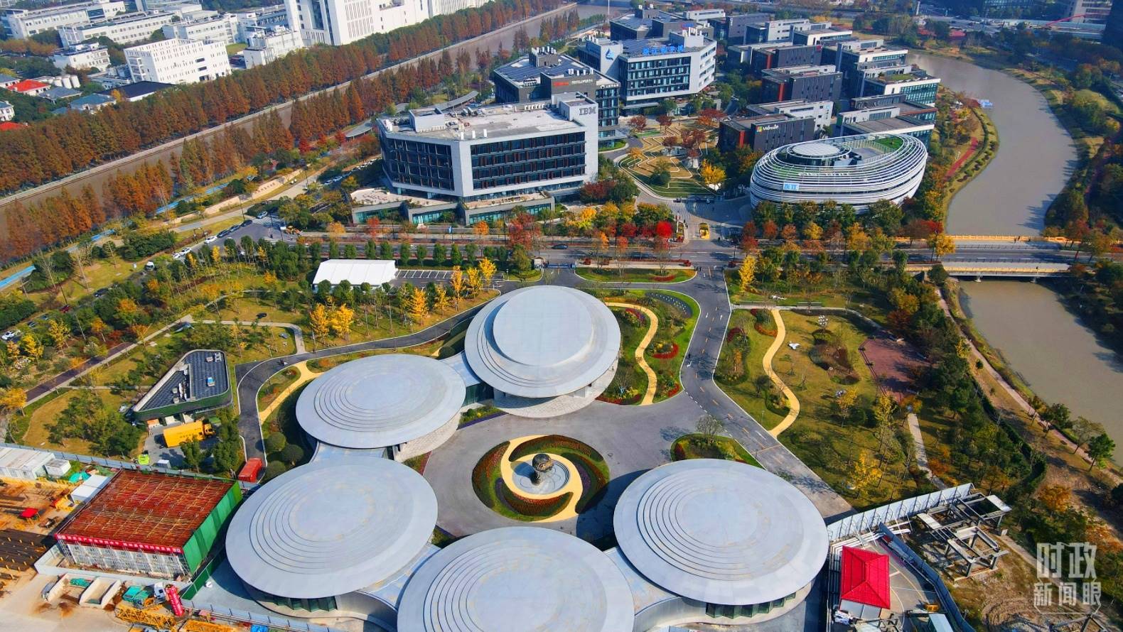 △張江科學(xué)城未來(lái)公園。（總臺(tái)央視記者范凱拍攝）