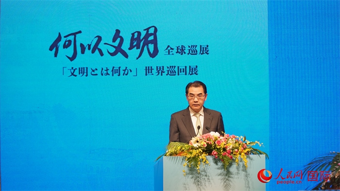 中國駐日本大使吳江浩致辭。人民網(wǎng) 蔣曉辰攝