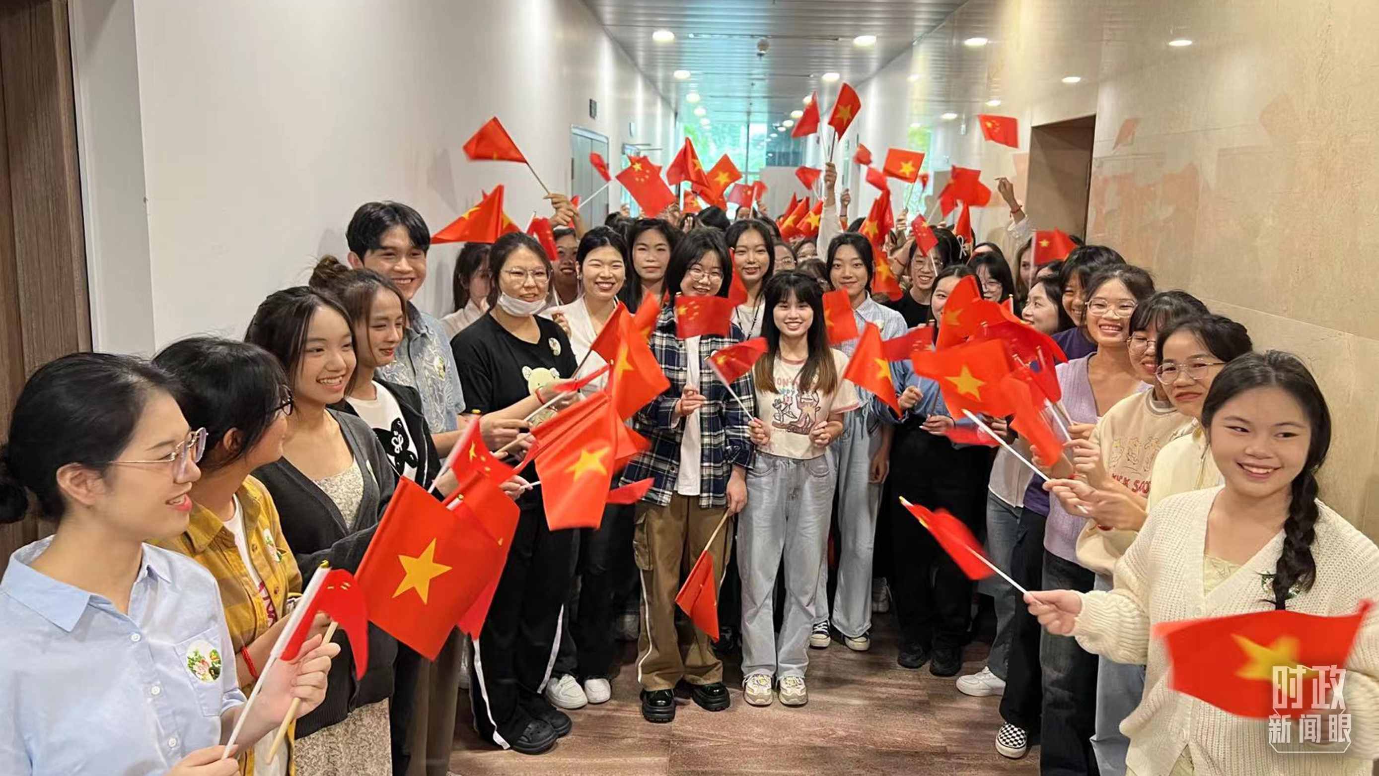 △中越青年齊聚一堂。（總臺央視記者程鋮拍攝）