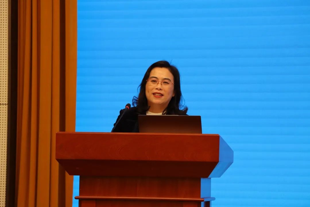 浙江師范大學(xué)副校長(zhǎng)張建珍致辭。主辦方供圖