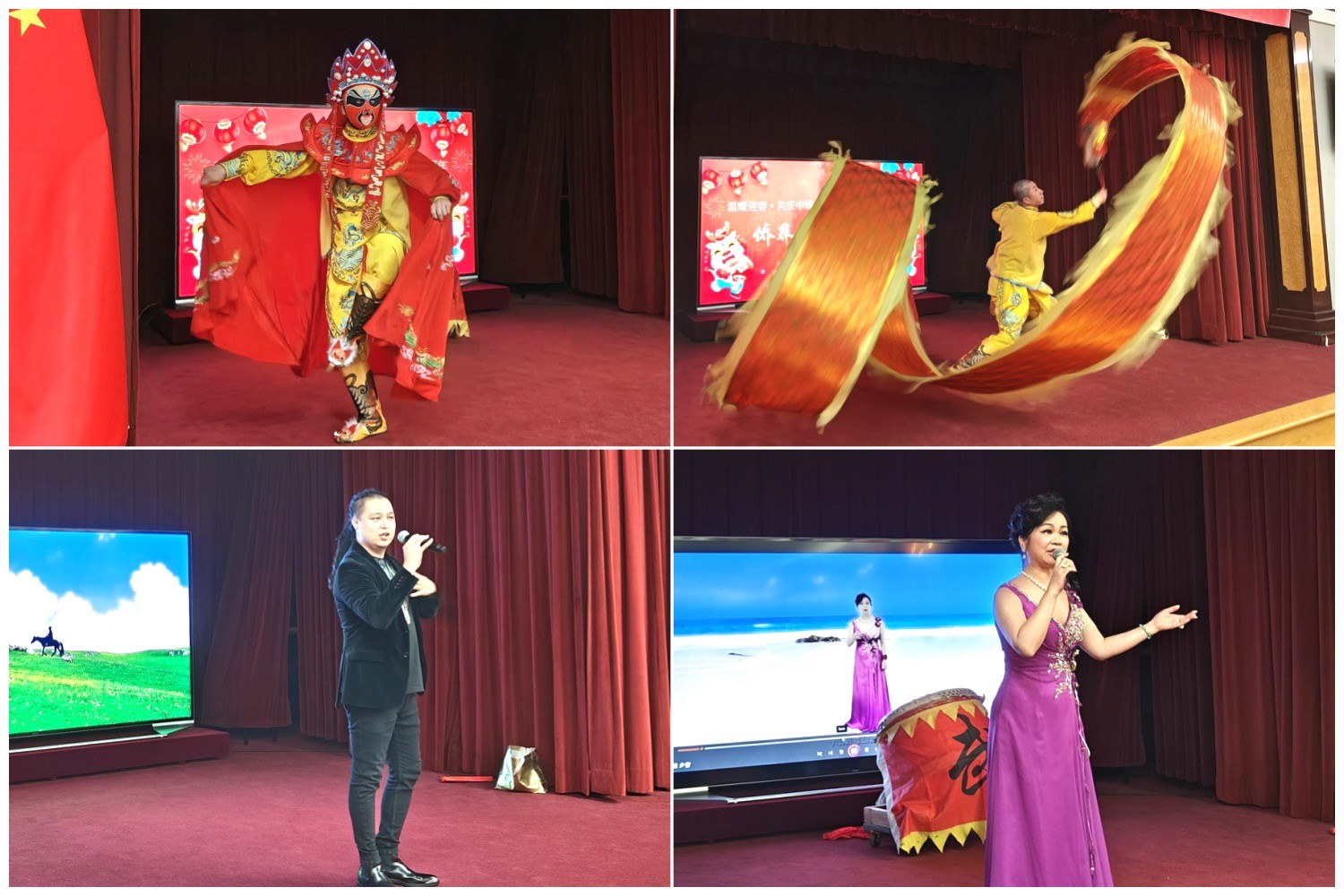 當?shù)貎S界知名演員獻上精彩演出。主辦方供圖