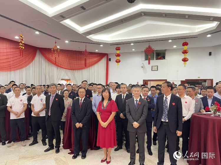 駐尼日利亞使館春節(jié)招待會現(xiàn)場。人民網(wǎng)記者 姜宣攝