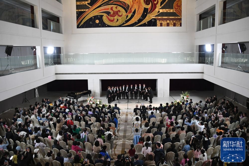 3月21日拍攝的“春暖·金融街韻律專場音樂會(huì)”現(xiàn)場。新華社記者 任超 攝