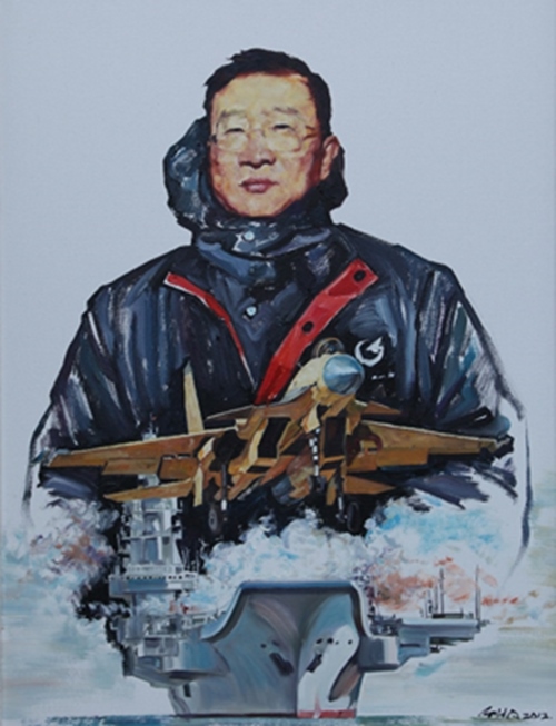 《羅陽(yáng)》油畫(huà)。校方供圖