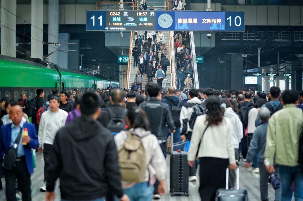 鐵路“五一”小長假運輸今日啟動。國鐵集團供圖