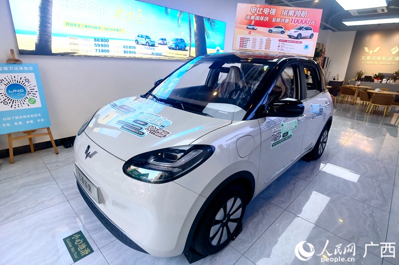 五菱汽車推出置換補(bǔ)貼。人民網(wǎng)記者 陳燕攝