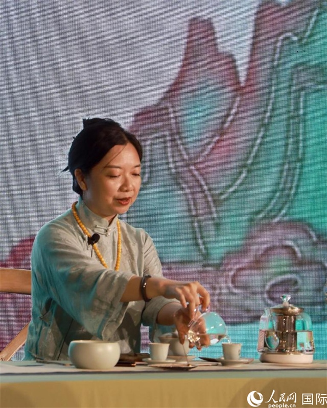 茶藝展示。人民網(wǎng)記者 管克江攝