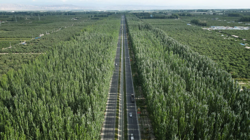 新疆柯柯牙景色（2023年9月1日攝，無人機(jī)照片）。新華社記者 李響 攝