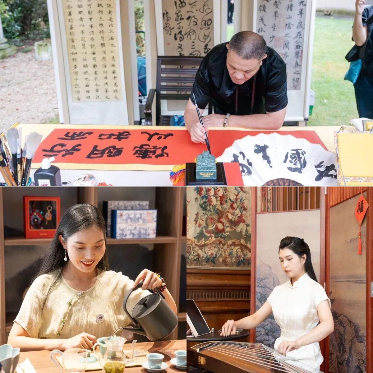 中國非遺與傳統(tǒng)文化展區(qū)引人入勝。 “中國之家”供圖