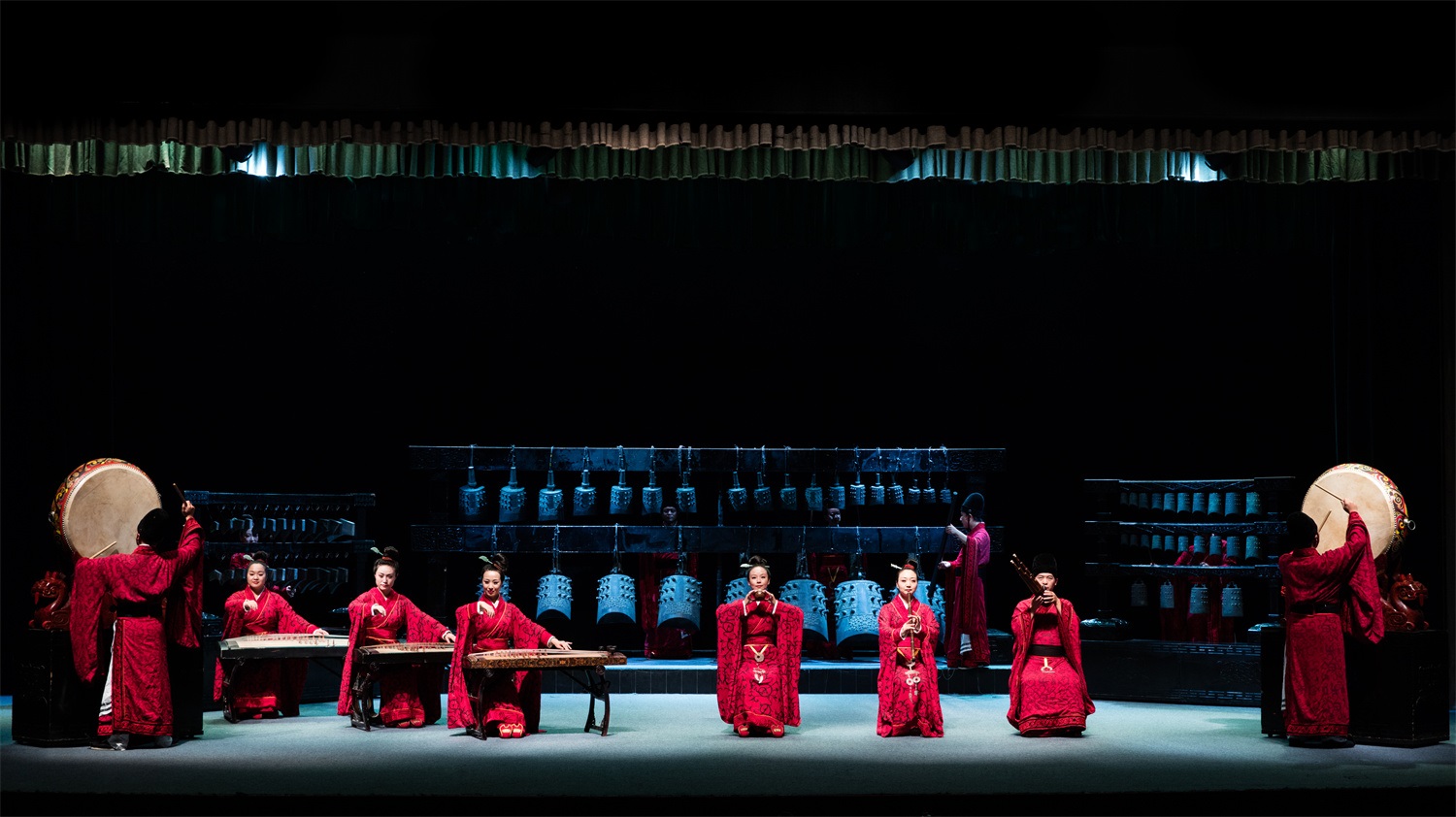 “華夏正聲——中原音樂考古復(fù)原展演”現(xiàn)場。河南博物院供圖