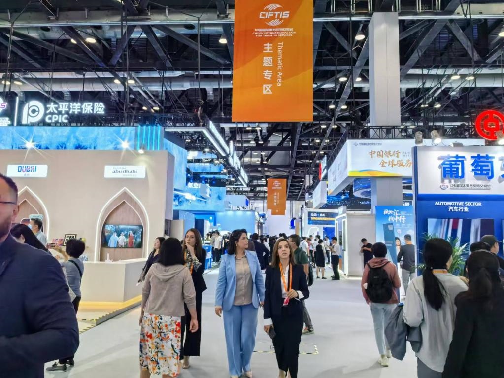 圖為2024年服貿會展區(qū)現場。 新華社記者 魏玉坤 攝