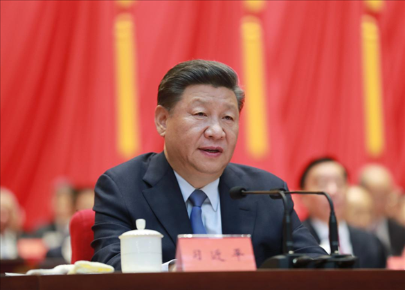 2019年9月20日，中央政協(xié)工作會議暨慶祝中國人民政治協(xié)商會議成立70周年大會在全國政協(xié)禮堂召開。中共中央總書記、國家主席、中央軍委主席習近平出席大會并發(fā)表重要講話。新華社記者 丁林 攝