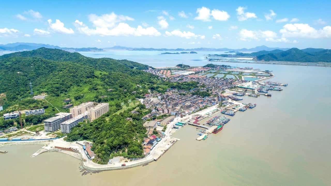 航拍視角看今日螞蟻島。螞蟻島管委會(huì)供圖