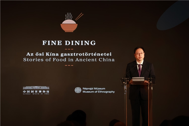 中國國家博物館副館長楊帆致辭。圖片由中國駐匈牙利大使館提供。