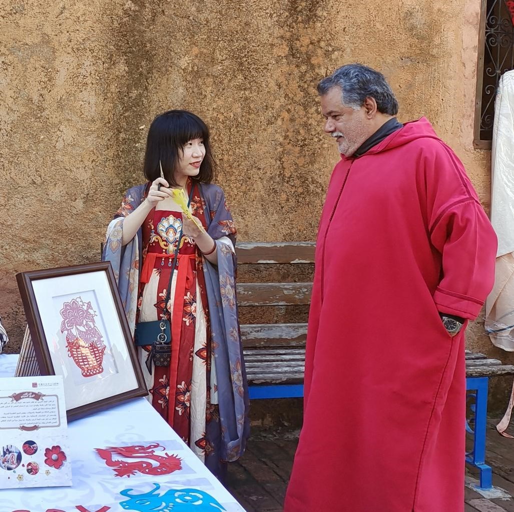 中國(guó)文化產(chǎn)品介紹。拉巴特中國(guó)文化中心供圖