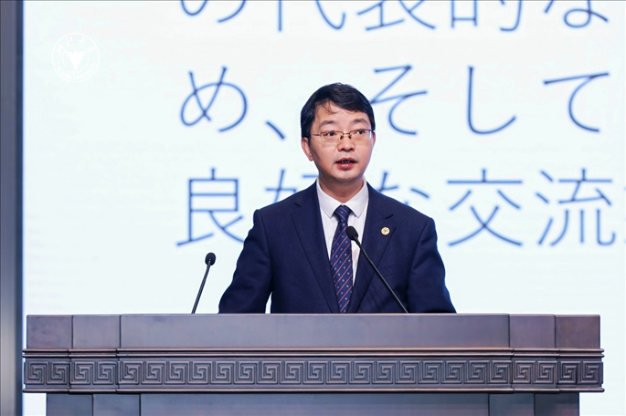 浙江大學副校長周江洪致辭。浙江大學供圖