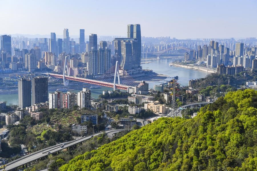 這是2024年3月25日拍攝的重慶城市景象。新華社記者 王全超 攝
