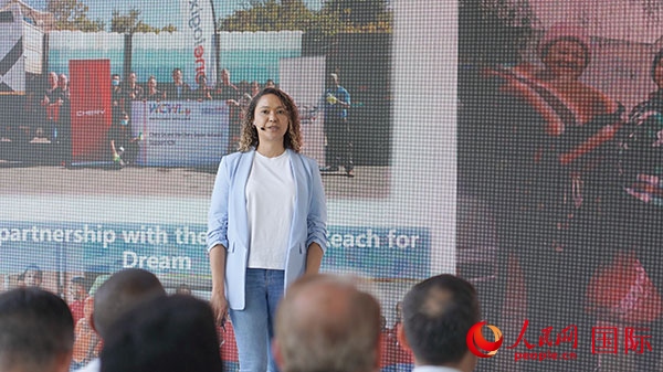 奇瑞南非公司全國市場經(jīng)理維倫·彼得森發(fā)言。人民網(wǎng) 張茜攝