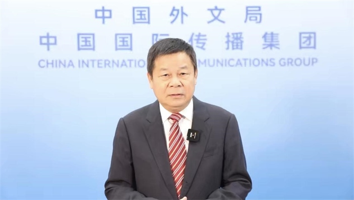 杜占元視頻致辭。主辦方供圖