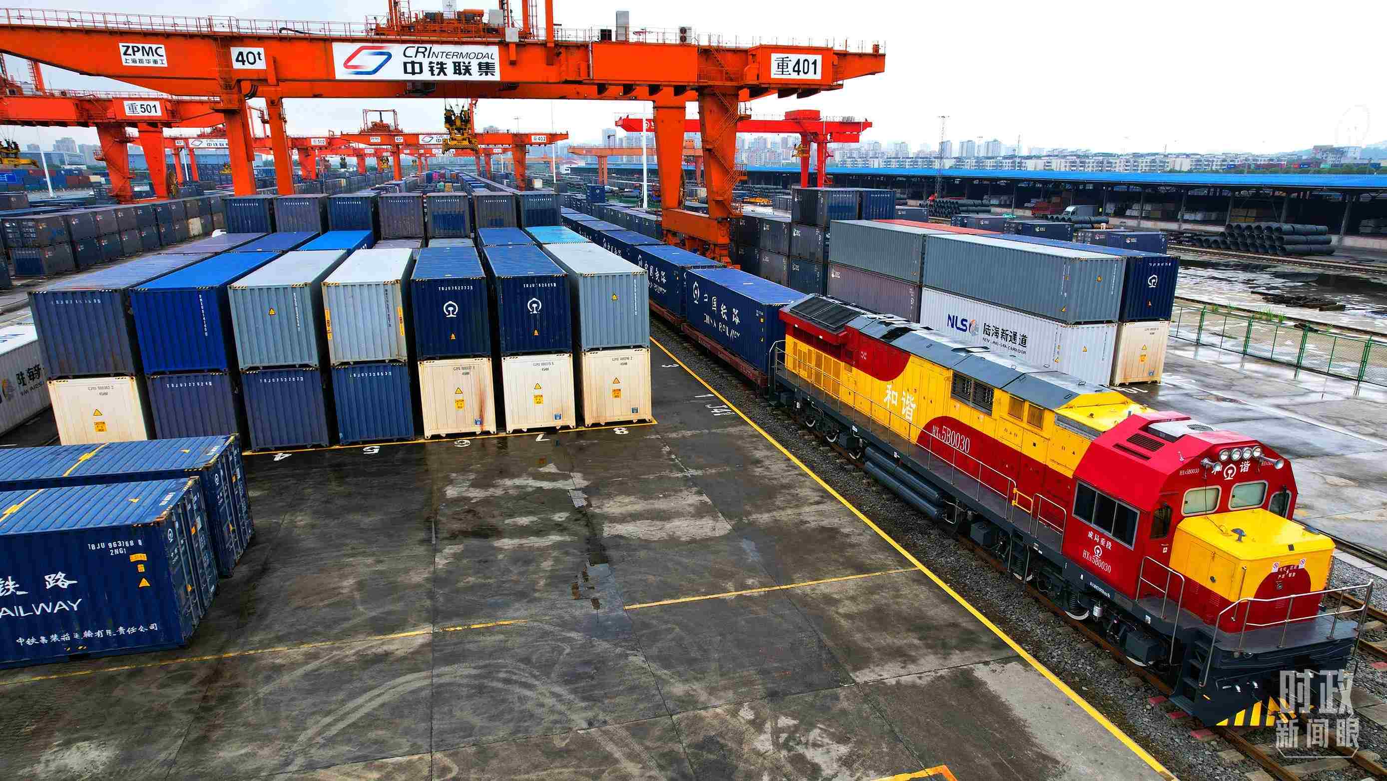 △重慶國際物流樞紐園區(qū)。（總臺記者劉雨拍攝）