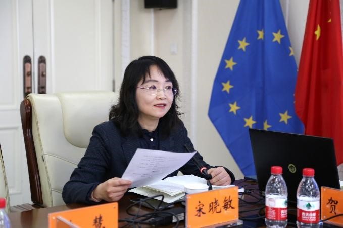 中國(guó)社會(huì)科學(xué)院歐洲研究所《歐洲研究》總編輯、中國(guó)歐洲學(xué)會(huì)秘書(shū)長(zhǎng)宋曉敏教授主持研討會(huì)。吳迪攝