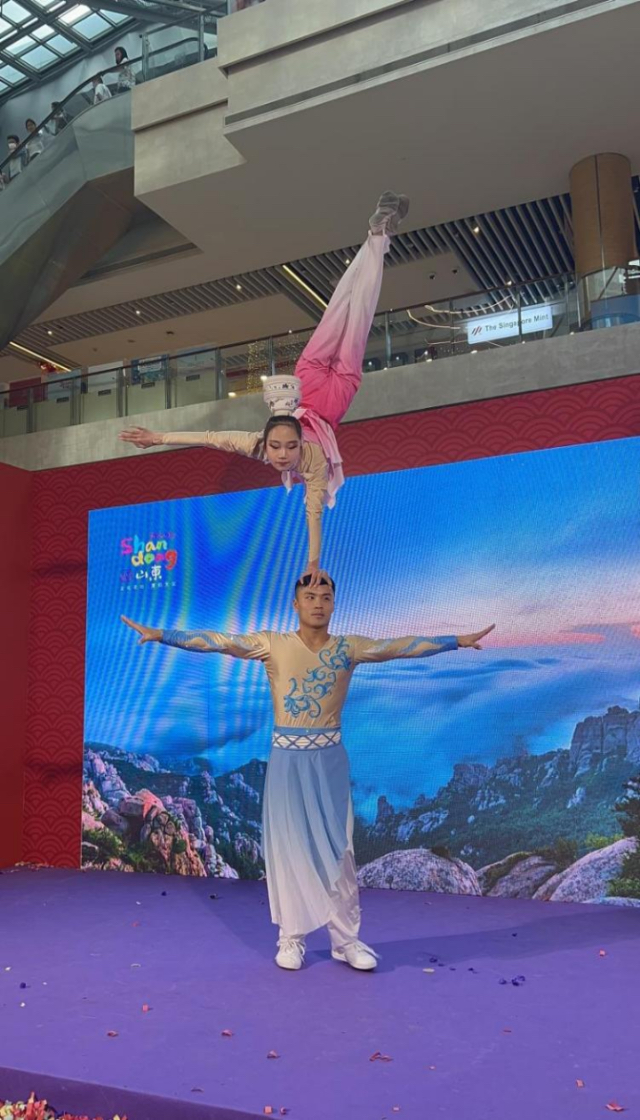 來自中國和新加坡的藝術(shù)團體聯(lián)袂表演了歌舞、器樂、武術(shù)、雜技等多種形式的文藝節(jié)目。活動主辦方供圖