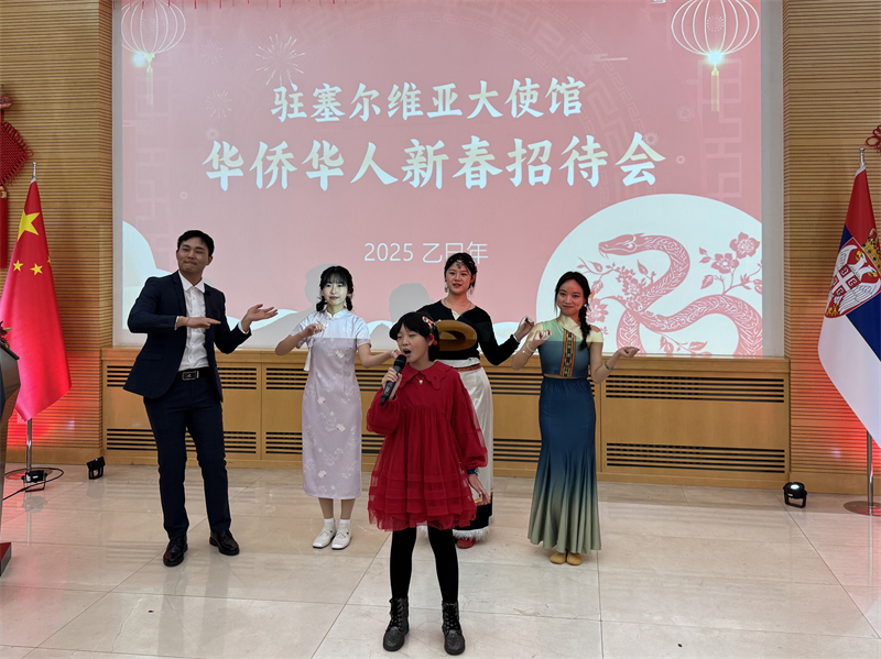 招待會(huì)現(xiàn)場(chǎng)表演。諾維薩德孔子學(xué)院供圖