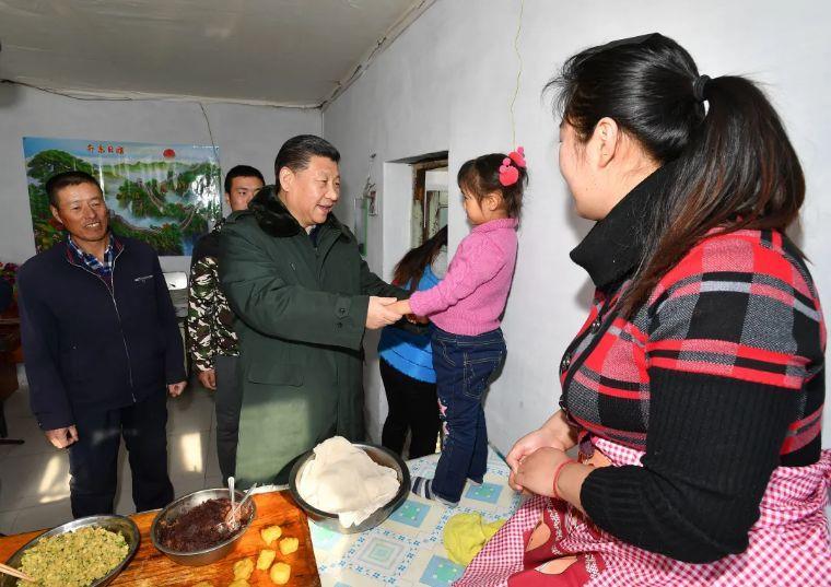 2017年1月24日，習(xí)近平總書記在河北張家口張北縣德勝村看望慰問。