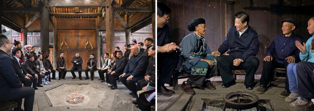 左圖由新華社記者謝環(huán)馳拍攝；右圖由新華社記者蘭紅光拍攝。